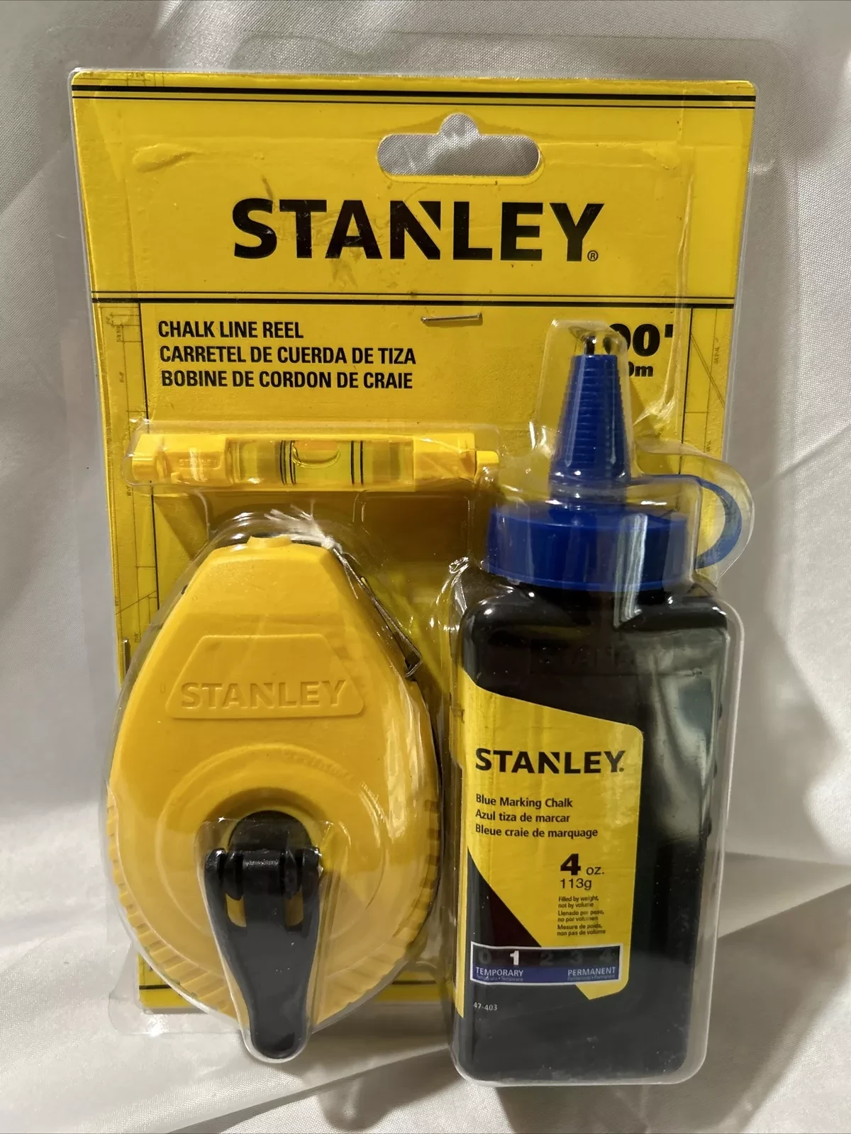 Stanley 4oz Chalk Line Reel-Blue