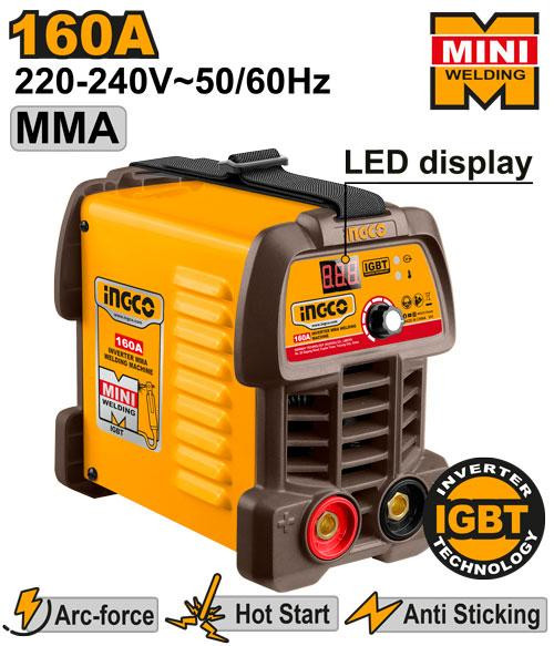 Ingco 50/60Hz Inverter MMA welding machine ING-MMA16049