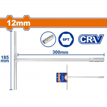 Wadfow 12mm T-handle socket wrench WTH1112