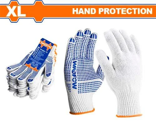 Wadfow Knitted&PVC dots gloves WKG1801