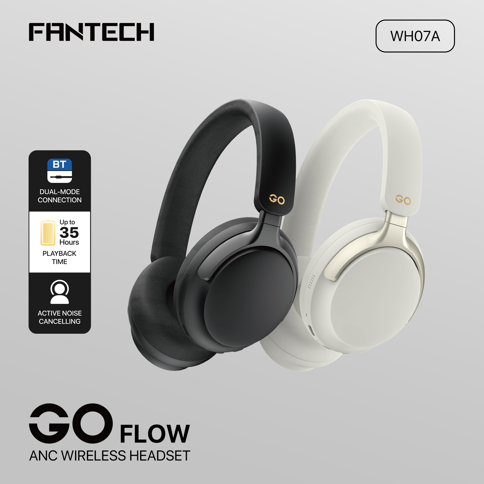 Fantech Headphone ANC Wireless Go Flow WH07A