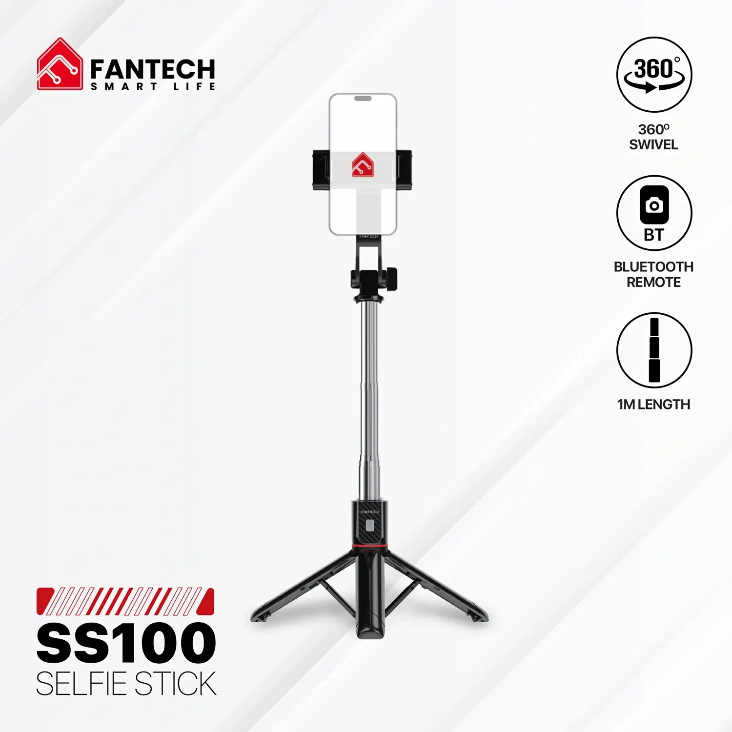 Fantech SS100 Selfie Stick Tripod Stand