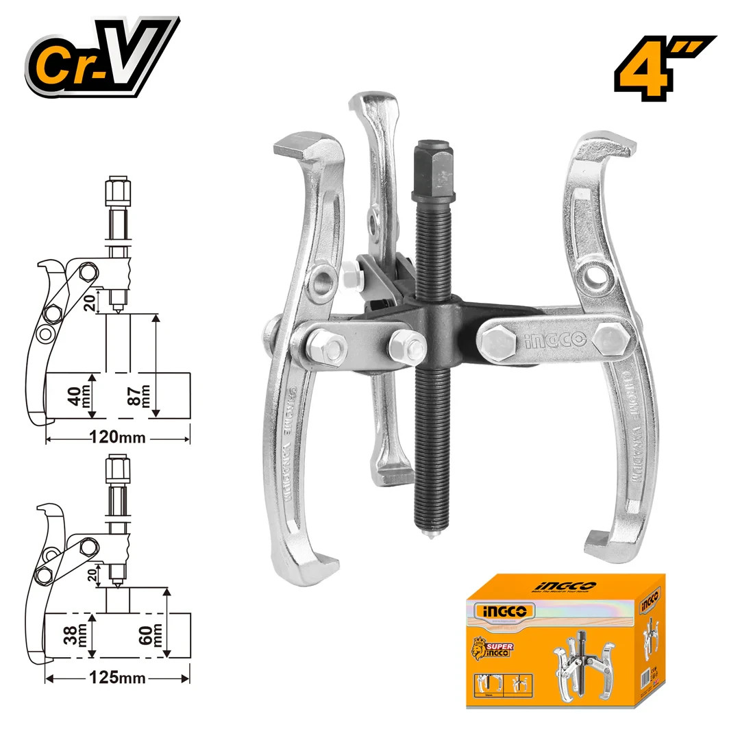 Ingco 4" Three Jaw Puller HGP08034