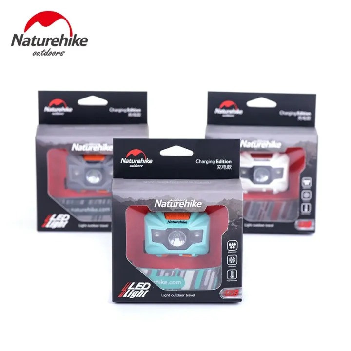 Naturehike Portable Lightweight Rechargable Headlamp 150 Lumens for Trekking Hiking & Cycling NH00T002-D