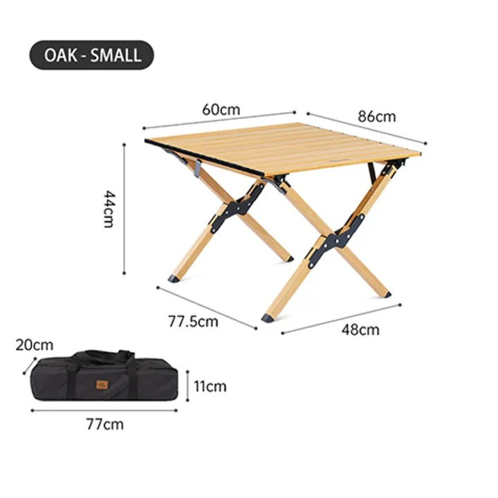 Naturehike Portable Aluminum Alloy Roll Table Lightweight Camping Small