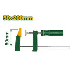 Jadever JDCP2152 F Clamp With Plastic Handle 200mm