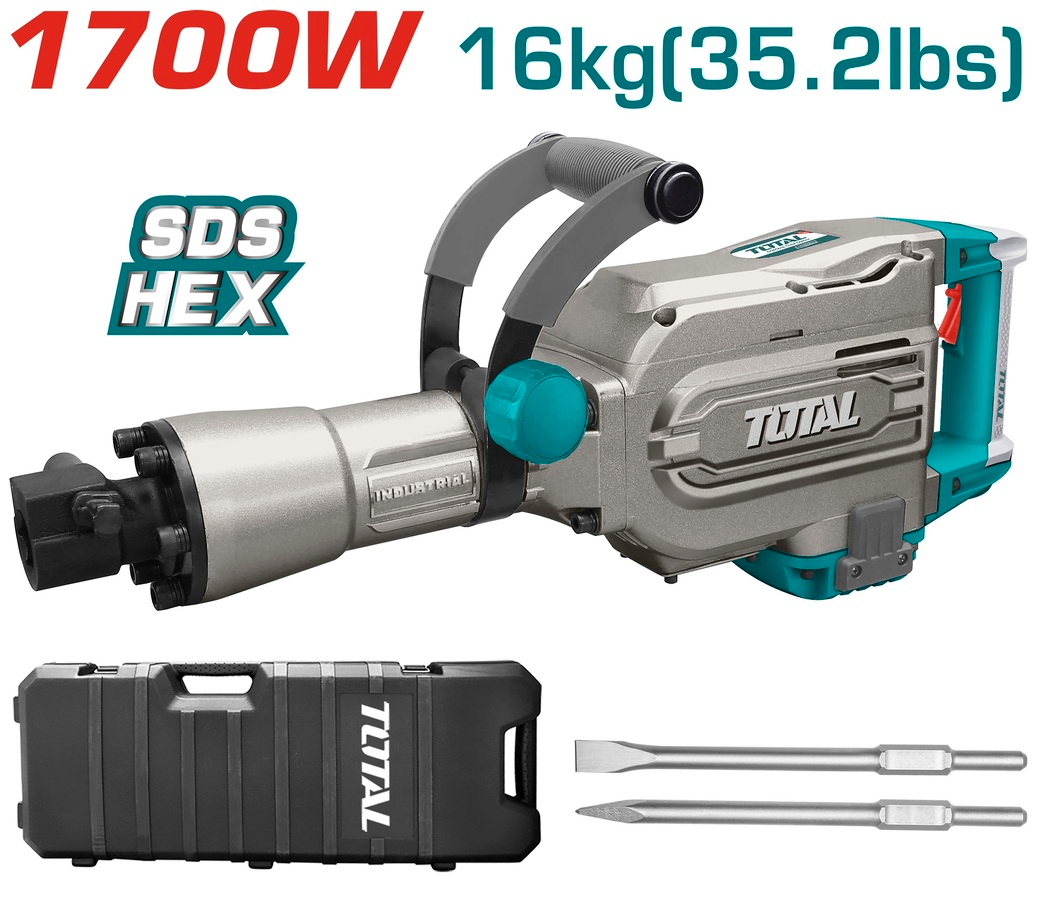 Total 1700Watt Demolition Breaker TH215456