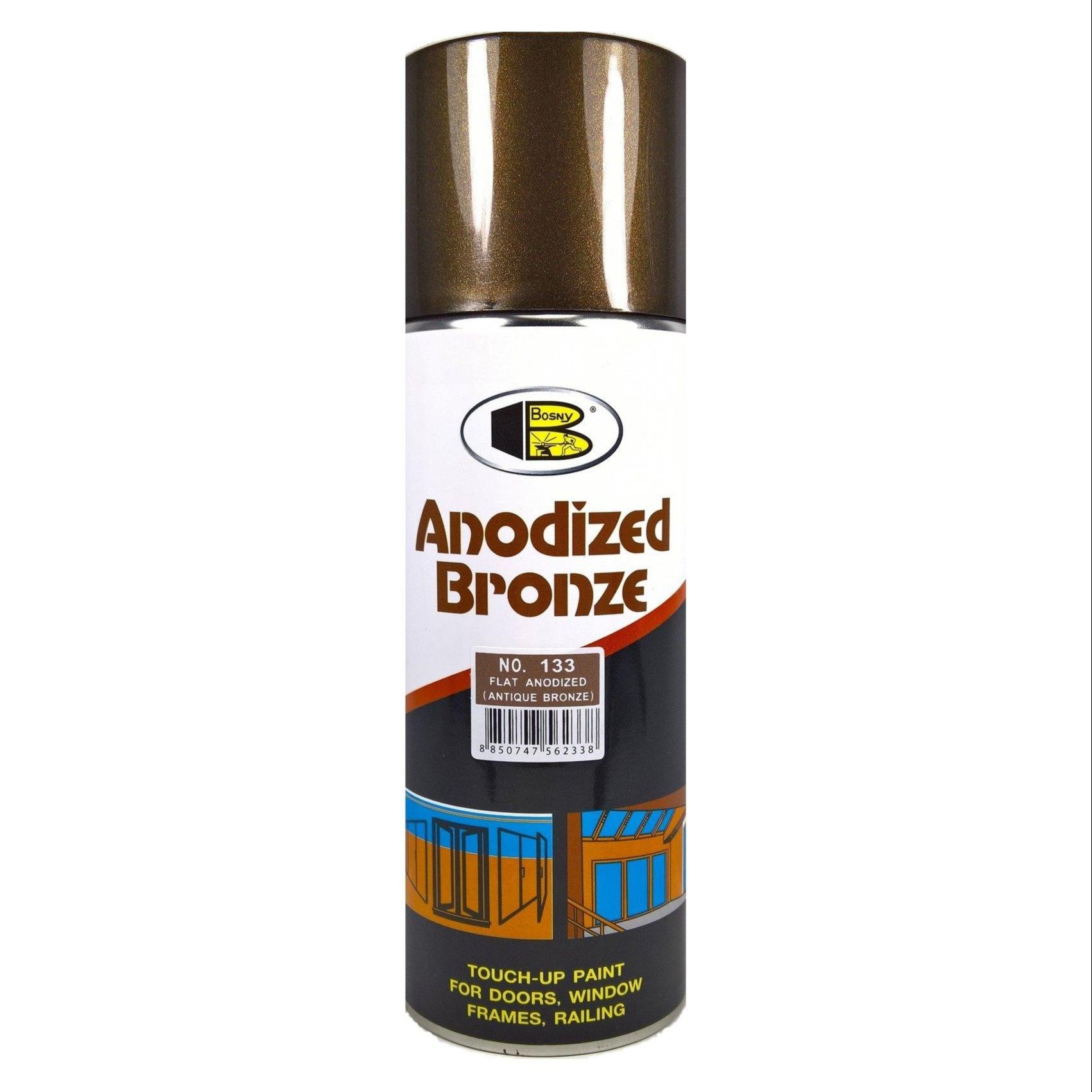 Bosny Anodized Spray Paint No.133 (Flat Anodized Antique Bronze)