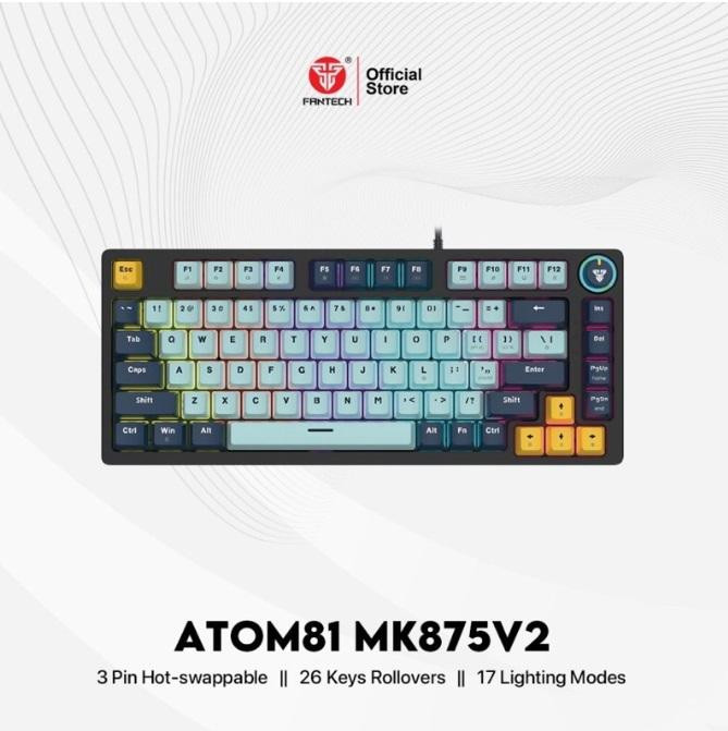 Fantech ATOM81 MK875V2 Wired Mechanical Keyboard