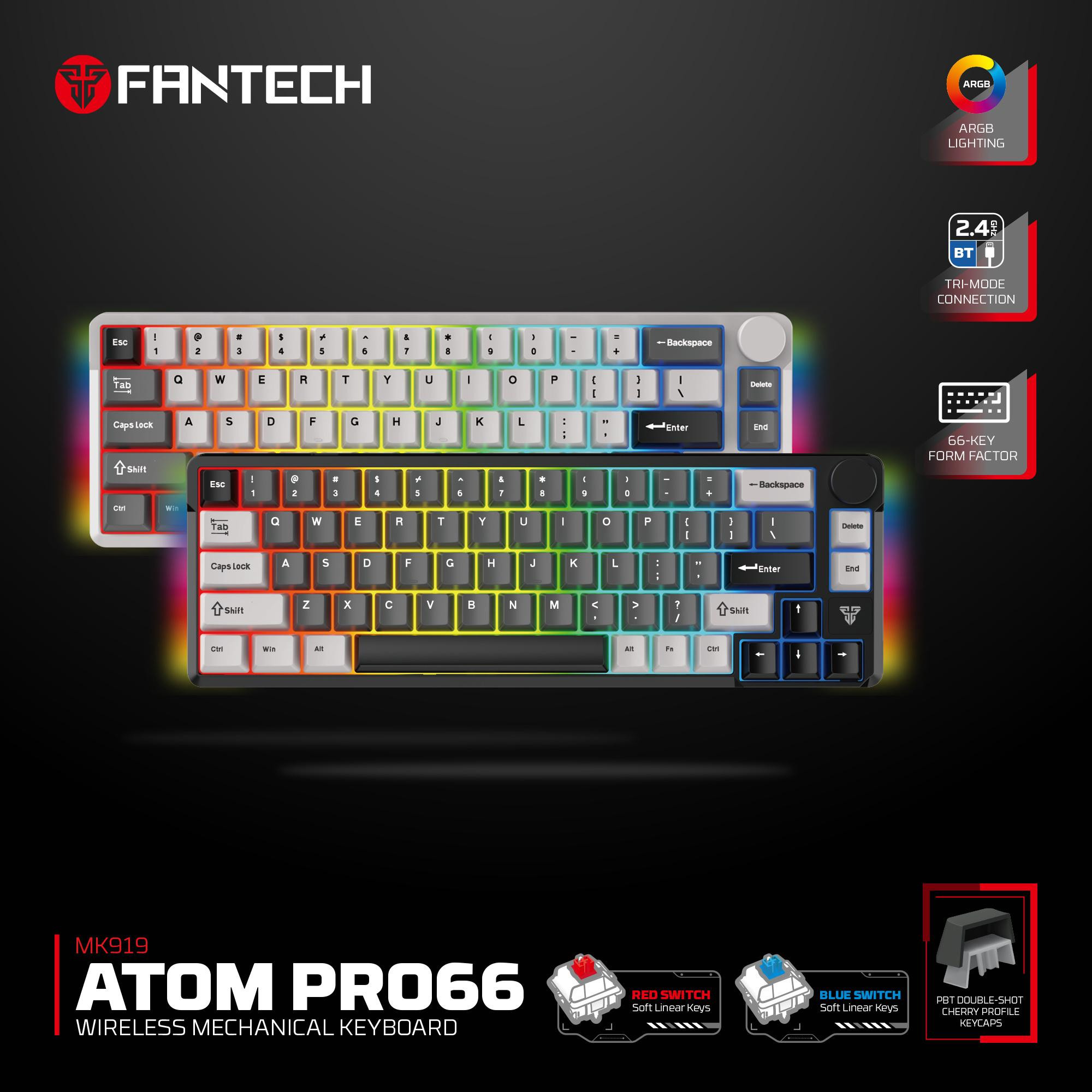Fantech ATOM PRO66 MK919 Wireless Mechanical Keyboard