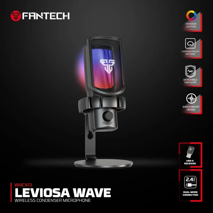 Fantech Wireless Microphone LEVIOSA WAVE WMCX01