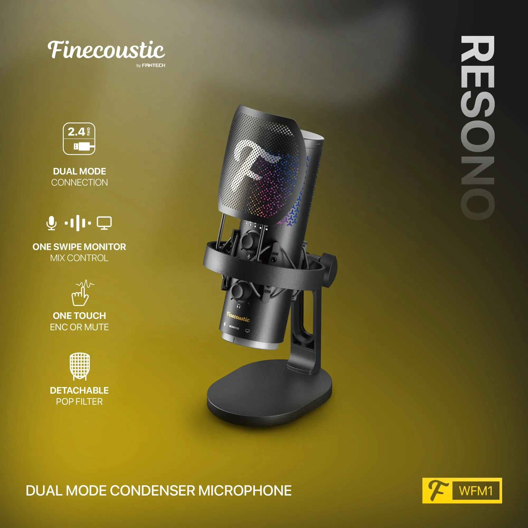 Fantech Wireless Microphone RESONO WFM1