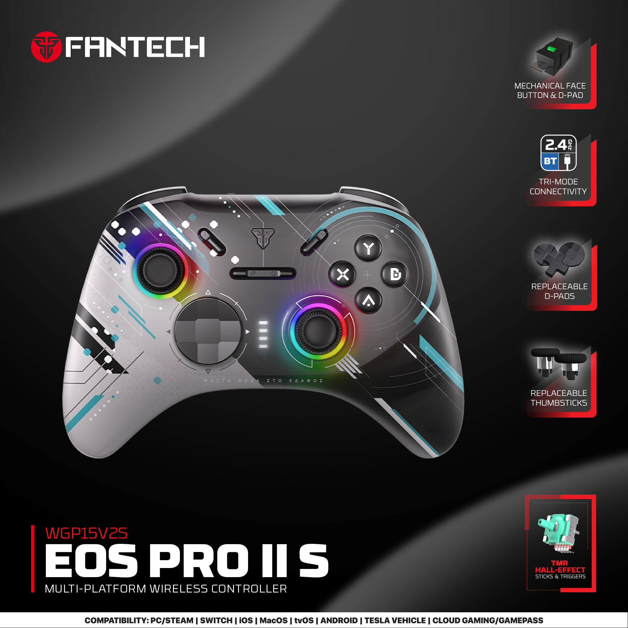 Fantech EOS PRO II S WGP15V2S Wireless Gamepad