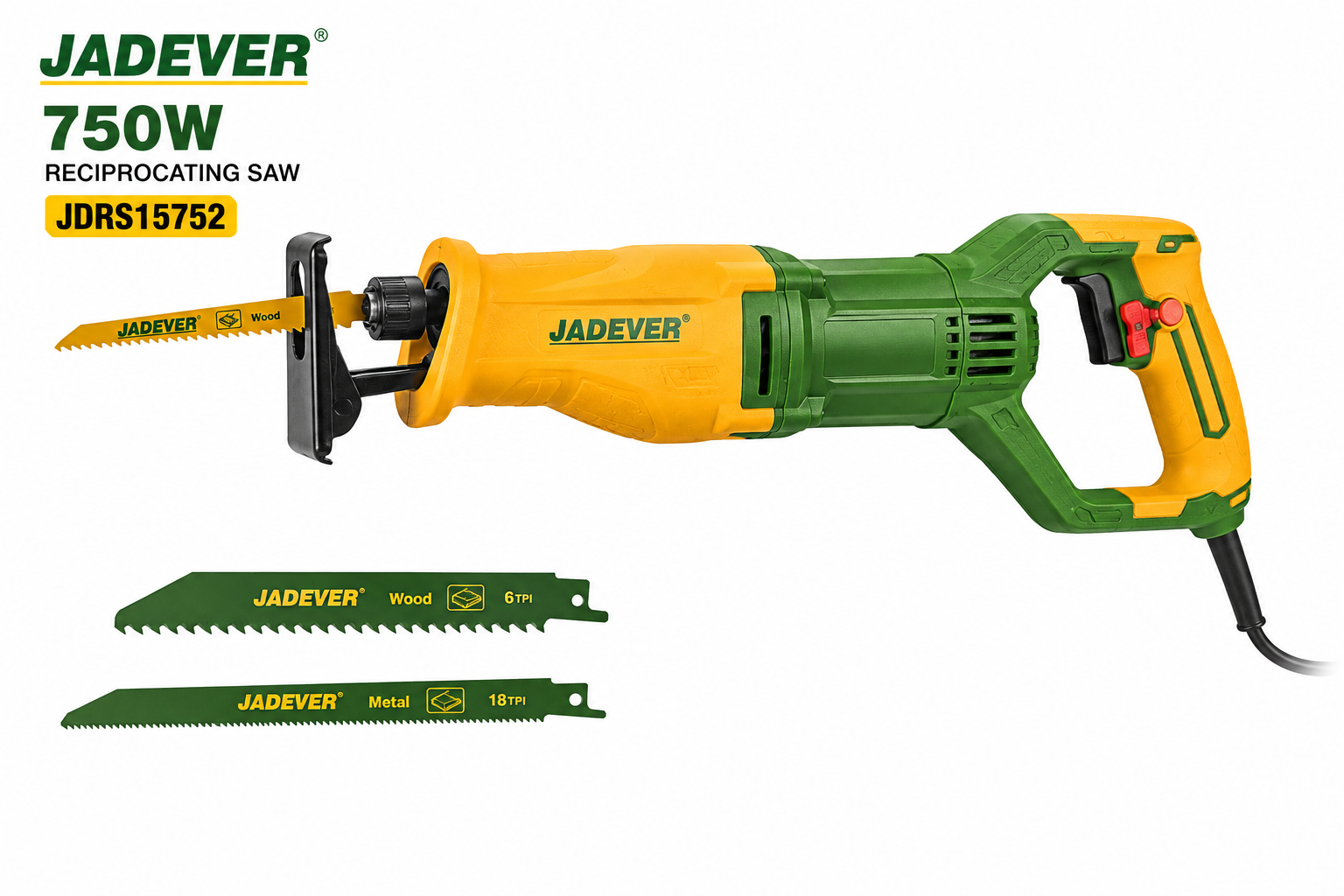 Jadever 750W Reciprocating Saw JDRS15752