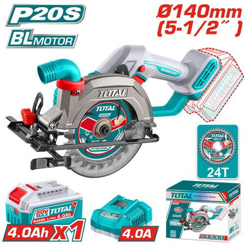 Total 20V Cordless Circular Saw TSLI14023