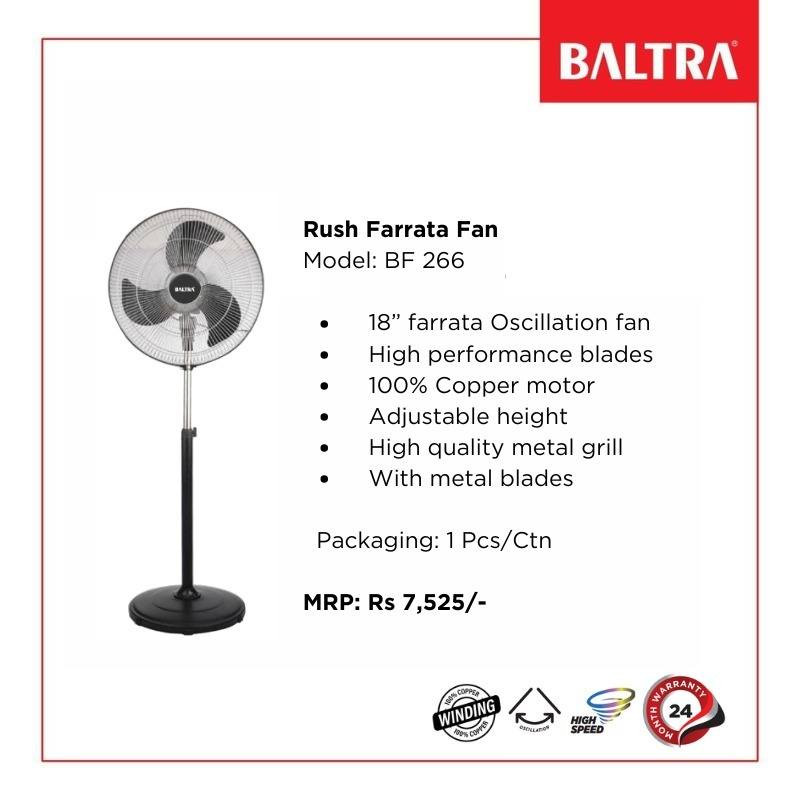 Baltra 18" Farrata Stand Fan BF 266 Rush