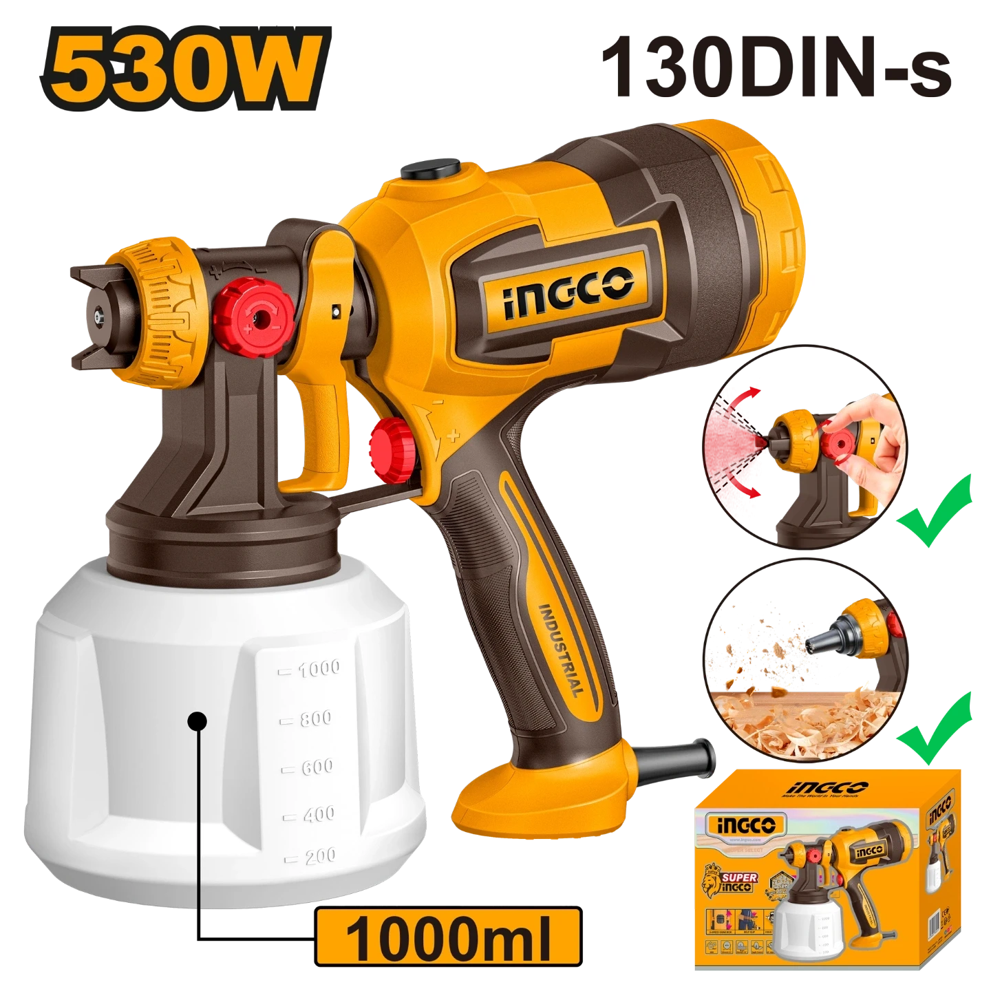 Ingco 530W Spray Gun SPG4506