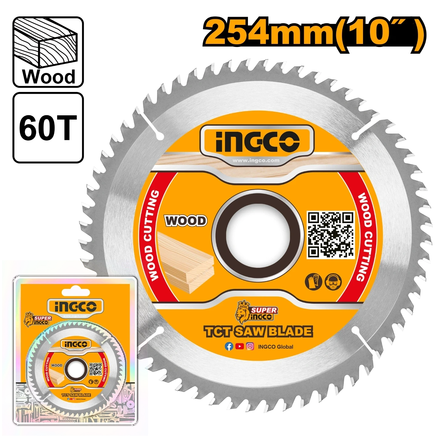 Ingco 254mm TCT Saw Blade TSB125423