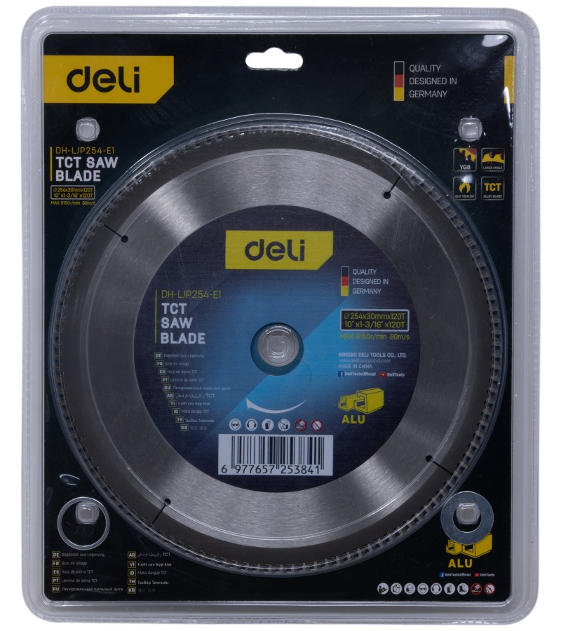 Deli 254mm TCT Saw Blade For Aluminum EDH-LJP254E1