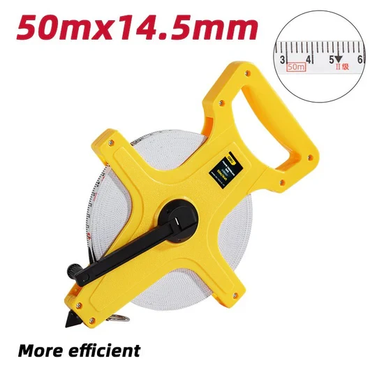 Deli 50m*14.5mm Fibreglass Measuring Tape EDL98050Y