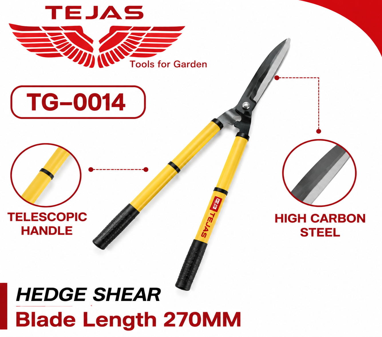 Tejas 270mm Hedge Shear TG-0014