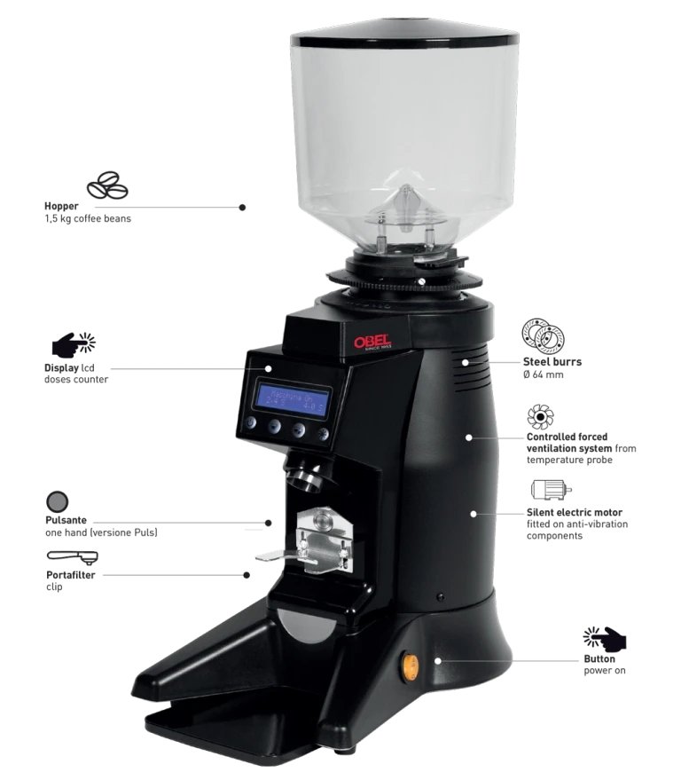 Obel Mito On Demand Professional Espresso Coffee Grinder