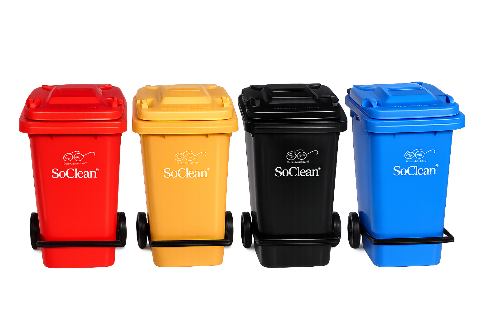 SoClean 100L Wheeled Plastic Waste Bins