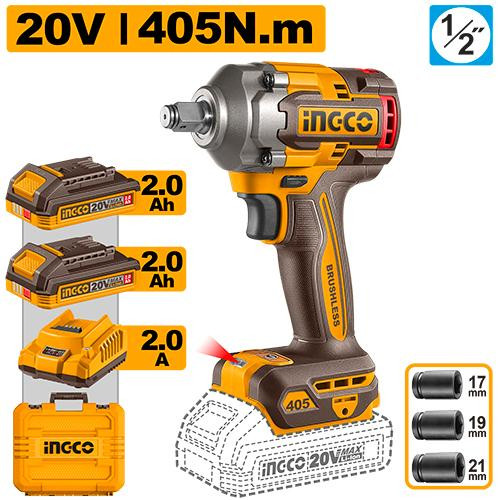Ingco Cordless Impact Wrench CIWLI2045