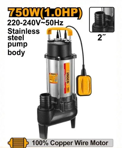 Ingco 750W Sewage Submersible Pump SPDS75068
