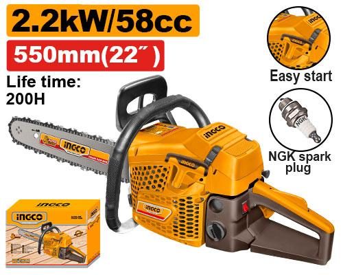 Ingco 58cc Gasoline Chain Saw GCS5582211