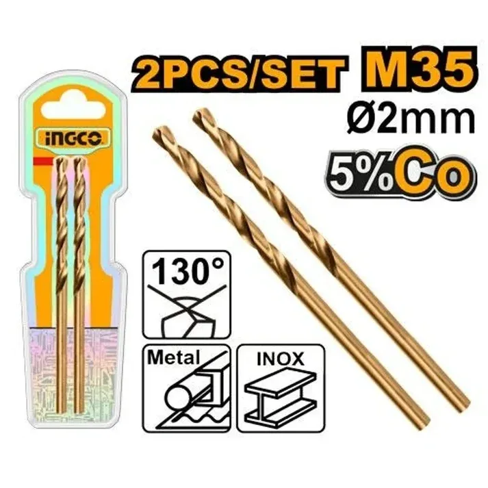 Ingco 2mm HSS-CO M35 Drill Bit DBT01130201