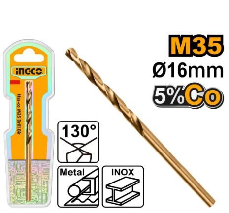 Ingco 16mm HSS-CO M35 Drill Bit DBT01130161