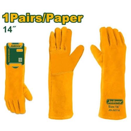 Jadever 14" Welding Leather Gloves JDLG2114