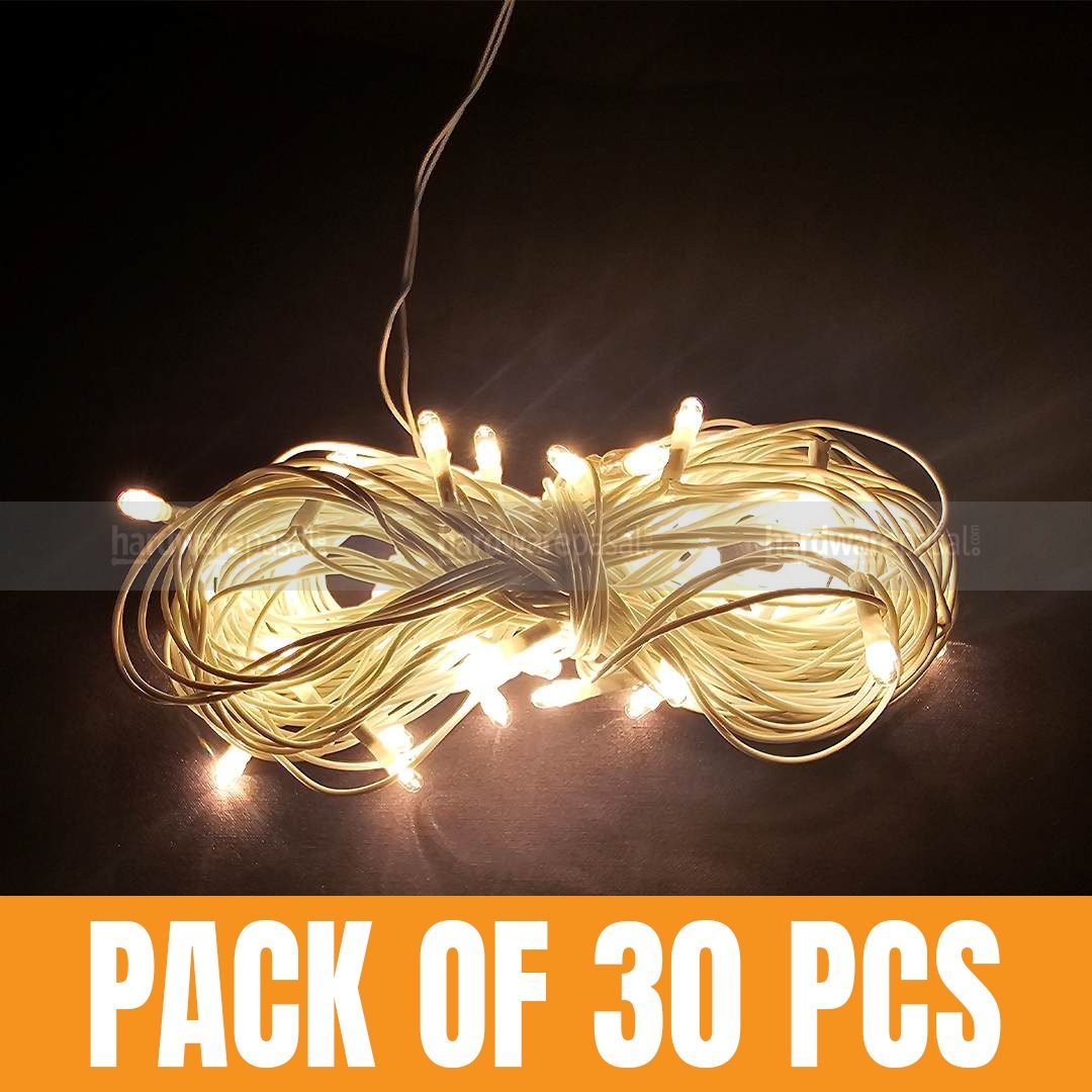 Combo of 30pcs 10 Meter Rice LED warm