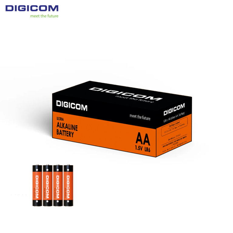 DIGICOM Ultra Alkaline Battery AA 60pcs (Bundle of 15 Shrink Pack)
