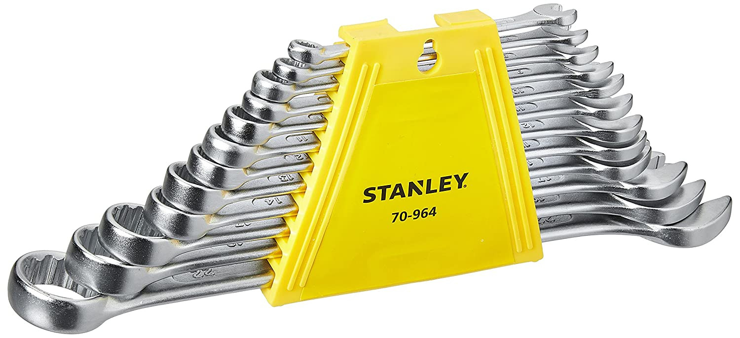 Stanley 6-14, 17, 19, 22 Combination Spanners Set 70-964E