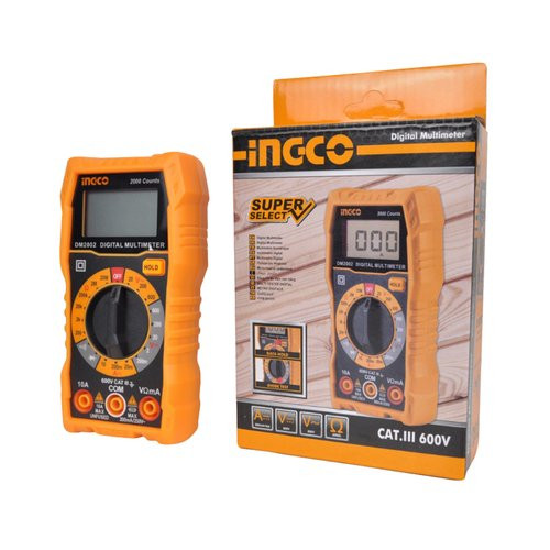 Ingco 2000 counts LCD Display Digital Multimeter DM2002