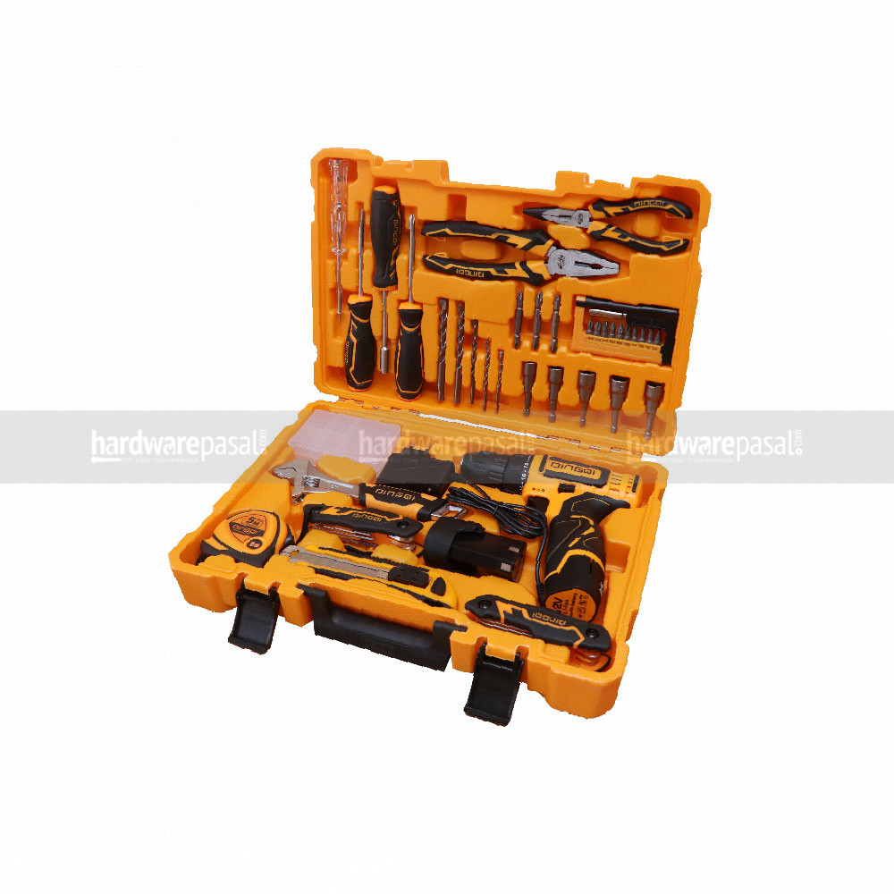 Dingqi 38Pcs Cordless Drill Tool Box Set 10100138