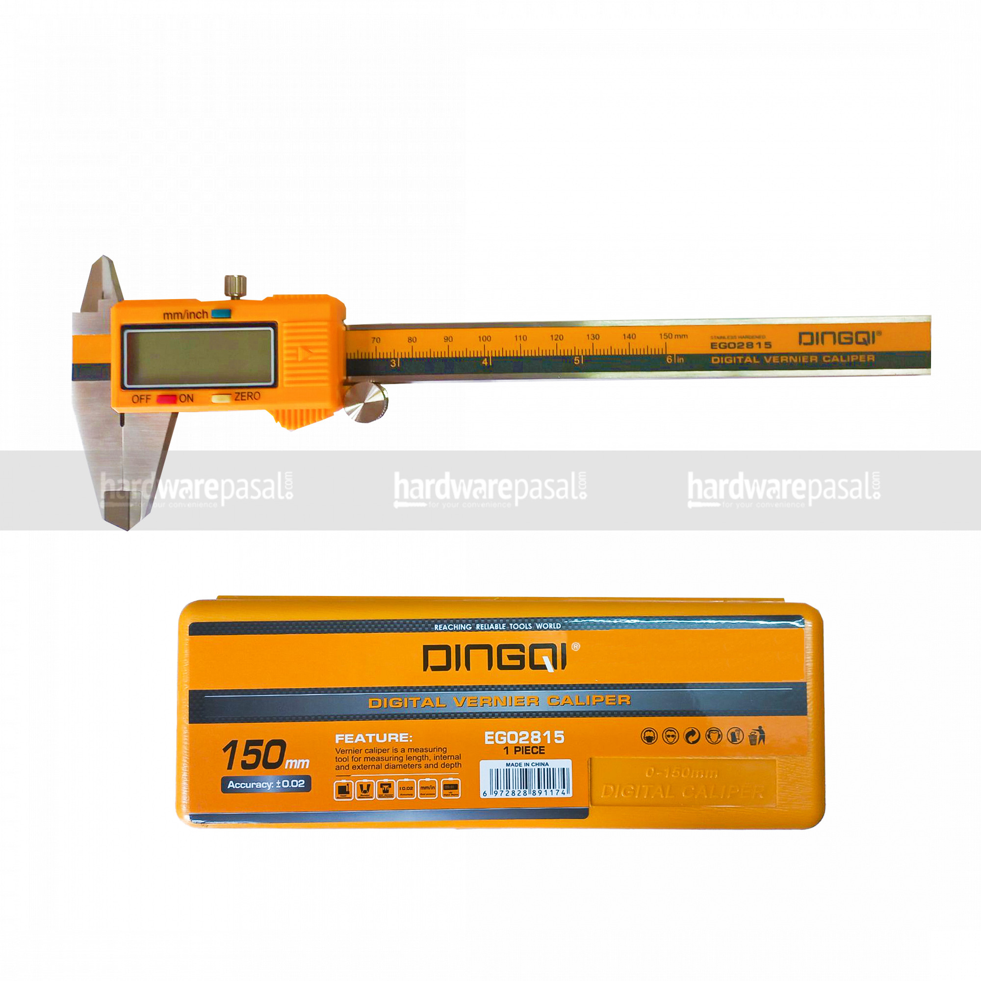 Dingqi 0-150mm Digital Vernier Caliper EG02815