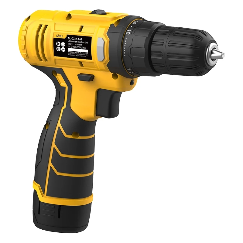 Deli 12V 30NM 2.0Ah*1 Lithium-Ion Cordless Drill EDL-DZ12-4A2