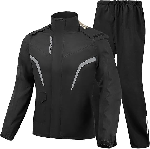 Scoyco Motorcycle Rain Suit Reflective Rain Coat