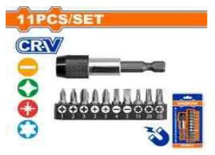 Wadfow 11 Pcs screwdriver bits set WSV8K31