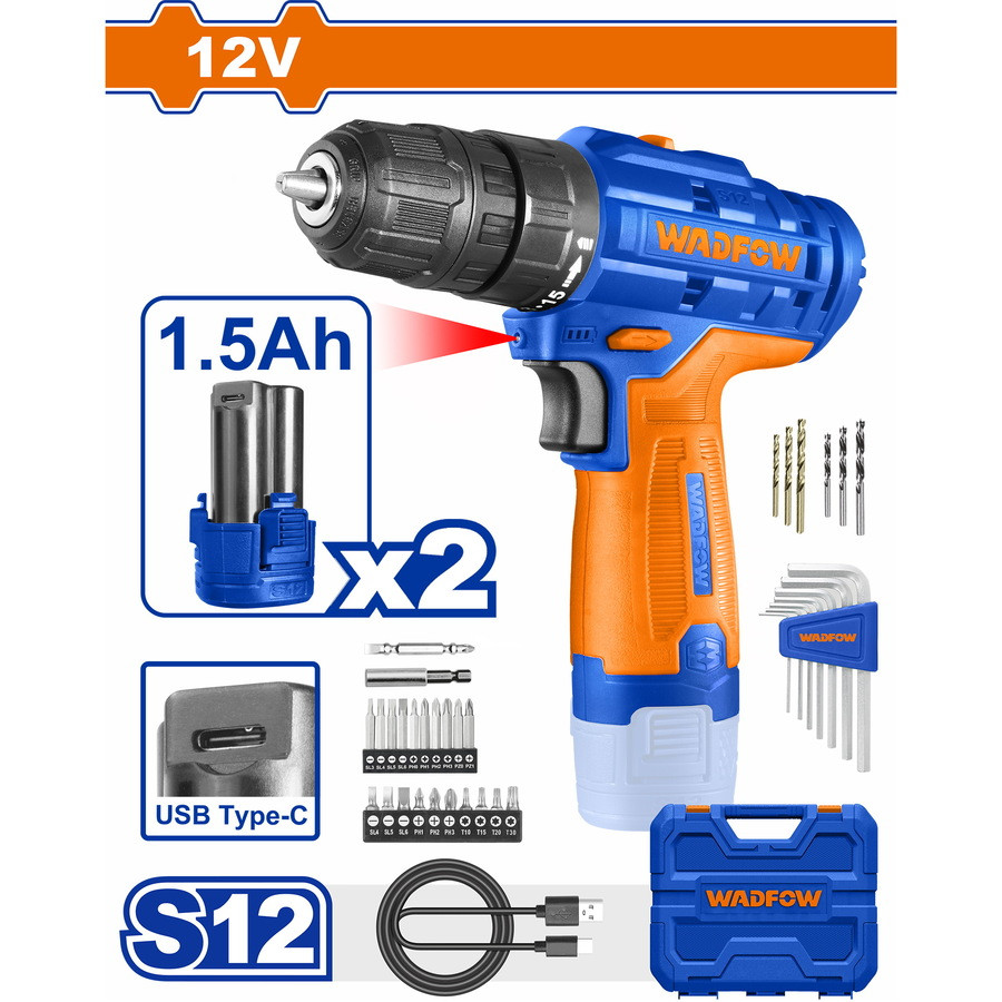 Wadfow 12V Cordless drill WCDS525