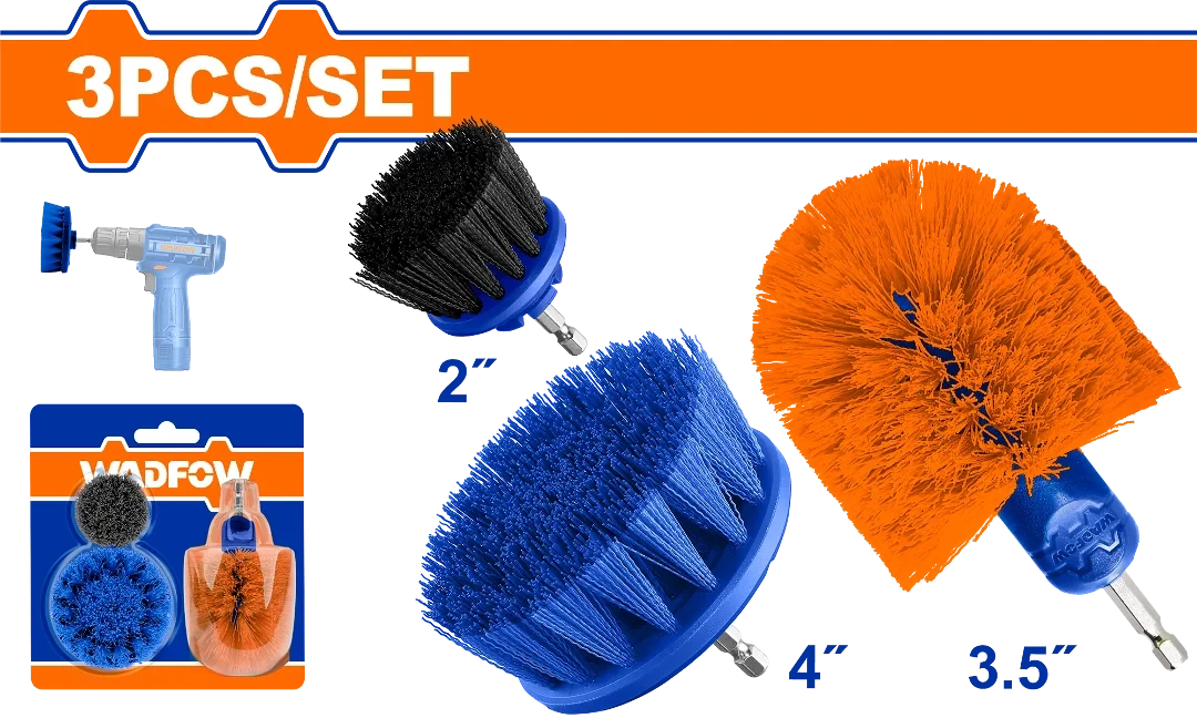Wadfow 3 Pcs Multipurpose brush set WND5401