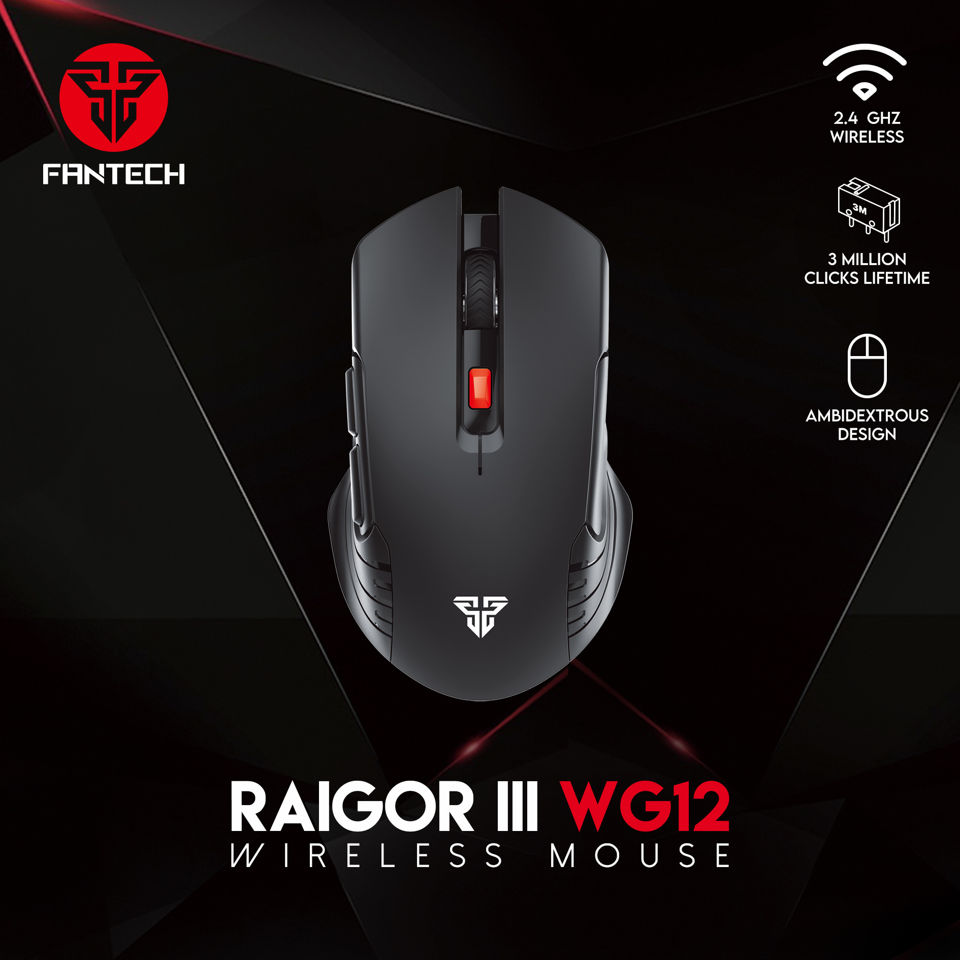 Fantech Wireless Mouse RAIGOR III WG12