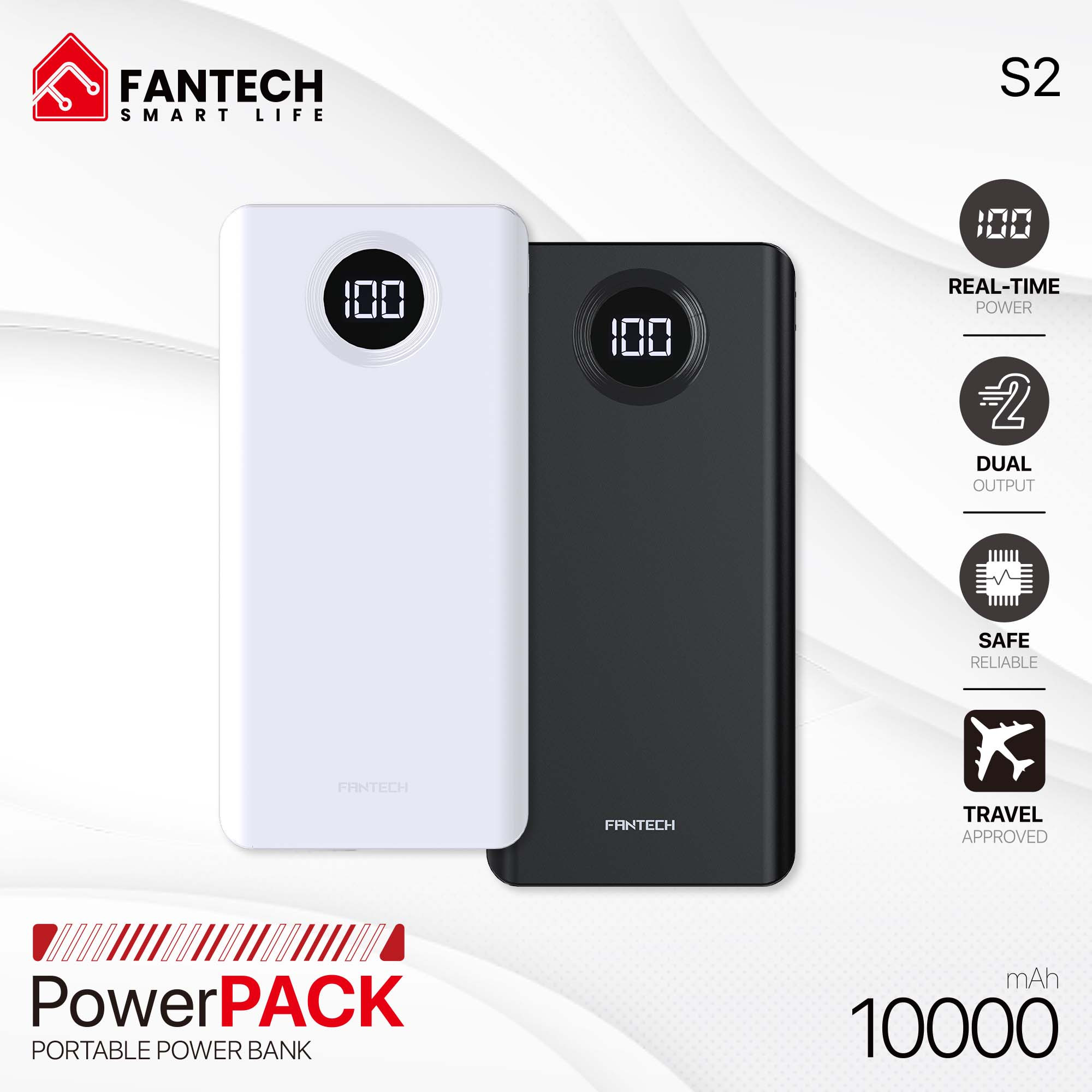 Fantech S2 PowerPack 10000 MAH Portable Powerbank