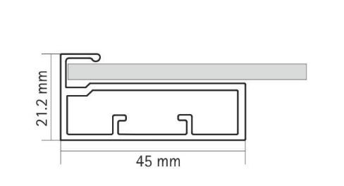 Hettich HETTICH ALUMINIUM PROFILE RATE 928347300