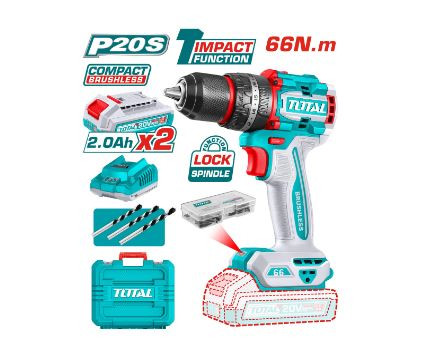 Total Compact Brushless Cordless Impact Drill TIDLI20668
