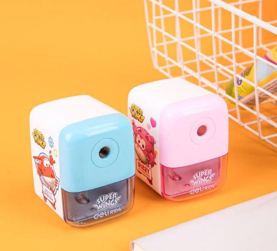 Deli R10409 School Rotary Sharpener Pink Blue