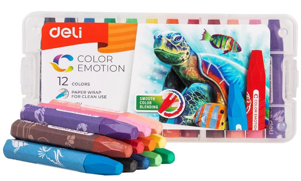 deli EC20104 12 Color Set In Plastic Box